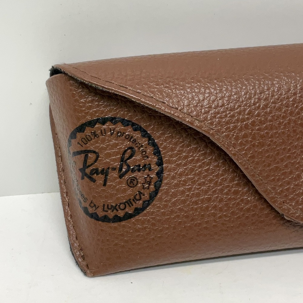 Authentic Ray-Ban‎ Sunglasses Leather Case - Soft Pebble Brown - Picture 3 of 6